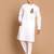 hanuman jayanti celebration white cotton kurta for men