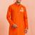 orange cotton ram hanuman jayanti kurta men 