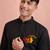 black cotton ram hanuman kurta men stitched