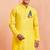 men's yellow cotton hanuman jayanti kurta