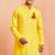 men's yellow hanuman jayanti kurta cotton