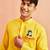 men's yellow kurta hanuman jayanti cotton print 
