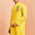 men's yellow kurta hanuman jayanti cotton print 
