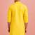 men's yellow kurta hanuman jayanti cotton print 