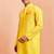 yellow cotton ram hanuman kurta men stitched
