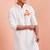 white cotton ram hanuman kurta men stitched