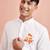 white cotton ram hanuman kurta men stitched