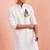 men's white kurta hanuman jayanti cotton print
