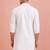 white cotton ram hanuman kurta men stitched
