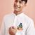 men's white kurta hanuman jayanti cotton print