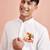 white cotton ram hanuman kurta men festive