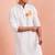 men's white cotton kurta ram hanuman print