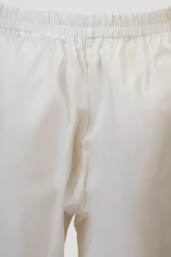 white cotton kurta set with hanumanji graphic print
