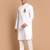 white cotton kurta set with hanumanji print