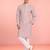 onion pink rayon mens kurta with printed design