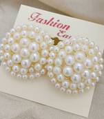 Glass pearls beautiful studs earrings set