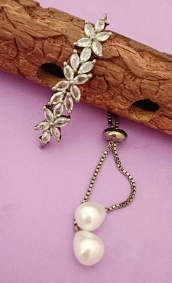 victorian cz adjustable bracelet silver 2