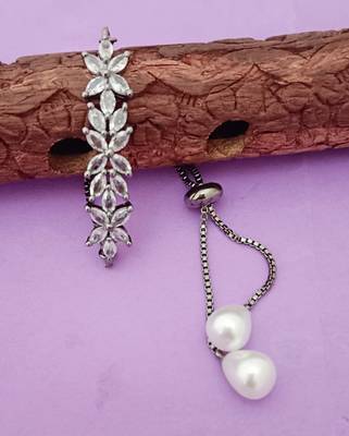 victorian cz adjustable bracelet silver 3
