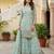Sky Faux Georgette Multi Thread Work Wedding Wear Sharara Set