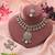 Pink Color Kundan Necklace Set Feminine Wedding Design