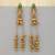Pista Green Long Kasmiri Earrings Festive Style
