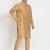 Elegant men's raw silk kurta with pants stitched golden color