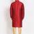 Men's raw silk maroon kurta with gold churidar set