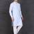 Men's sky blue cotton kurta with pant set