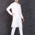 Men's pure white cotton kurta with pant set