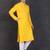 Men's yellow cotton kurta with pant set