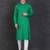 Men's green cotton kurta with pant set