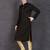 Men's black rayon kurta with golden churidar set