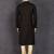 Men's black rayon kurta with golden churidar set