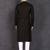Men's black rayon kurta with pant set