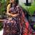 Digital print assami silk saree with jequared unstitched blouse and beautiful multicoloured thred work at pallu