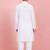boys white cotton kurta pajama jay shree ram set