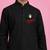 Boys black pure cotton kurta pyjama set     hanuman jayanti special print