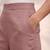 Rose casual linen blend straight fit pants