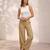 Chikoo casual linen blend straight fit pants