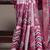 Pink Color Printed Tasar Silk With Viscose Border  Saree