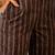 Brown ethnic block print cotton straight kurta pant dupatta set