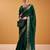 Green Color  Zari Weaving Organza Saree Work 
