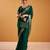 Green Color  Zari Weaving Organza Saree Work 