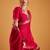 Red Color  Zari Weaving Organza Saree Work 