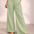 T-green casual linen blend straight fit pants