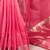 pink Color Zari Weaving  Cotton Silk Saee