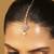 Traditional flower shape and pearl silver gold plated maang tikka for women and girls