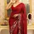 maroon georgette saree with sequins work