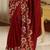 Maroon color Sequins Embroidery Work Georgette Saree