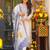 Ivory muslin printed kurta pant set